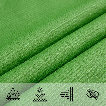 Sunshade Sail Light Green 7 x 5 x 5 m HDPE