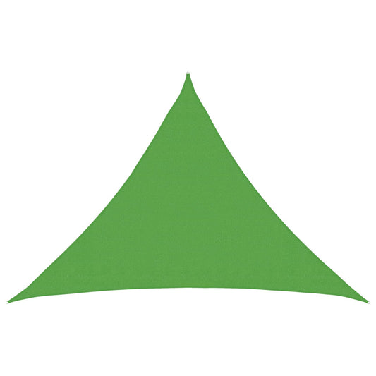 Sunshade Sail Light Green 7 x 5 x 5 m HDPE