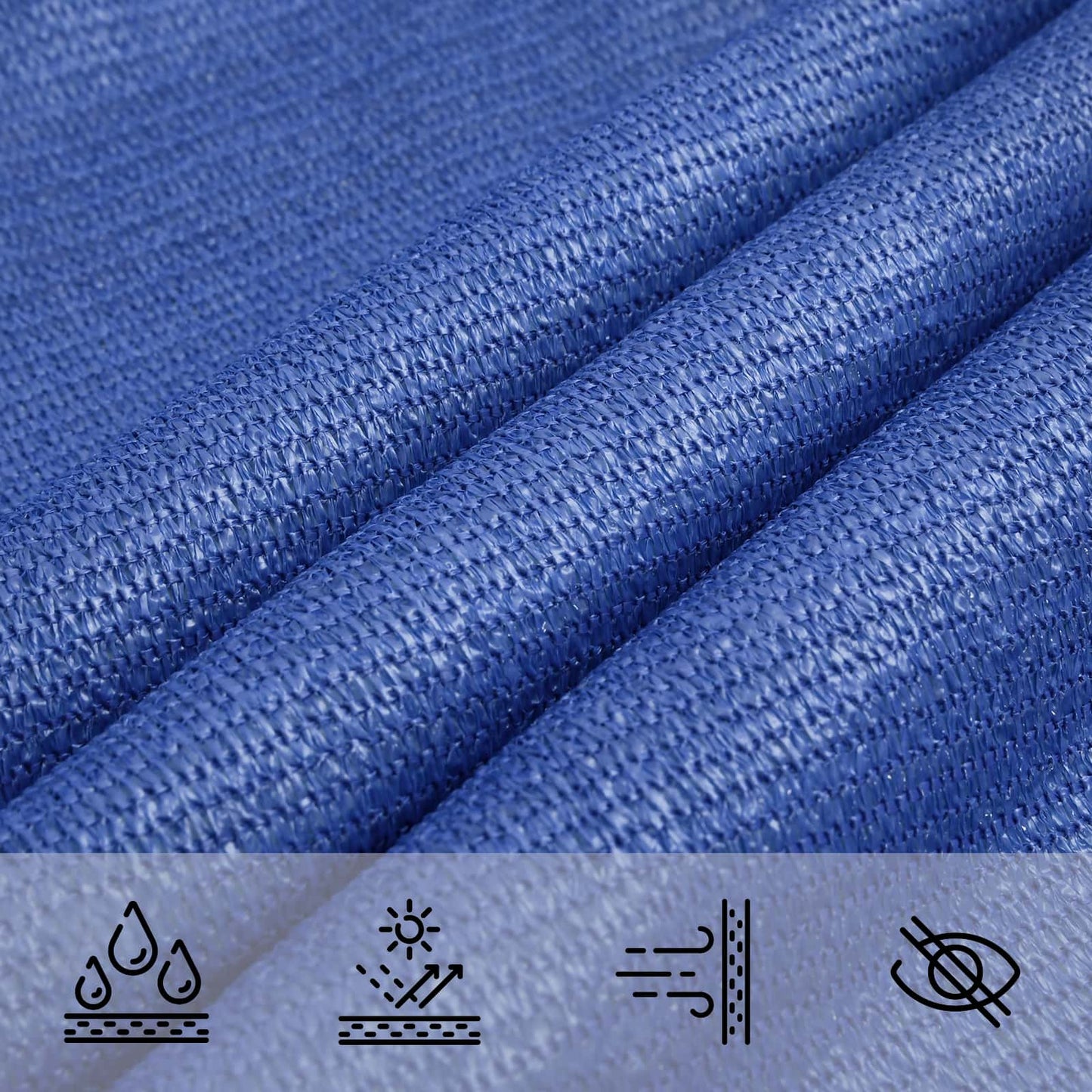 Sunshade Sail Blue 2.5 x 6 m HDPE