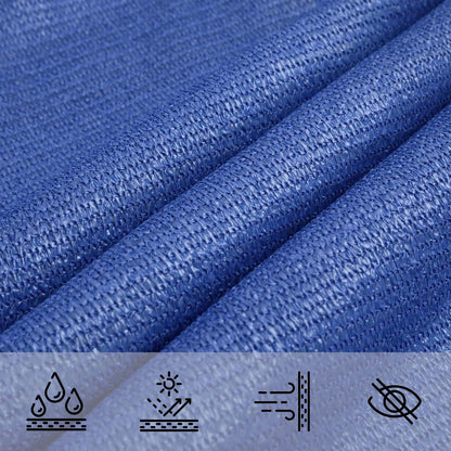 Sunshade Sail Blue 7 x 5 x 5 m HDPE