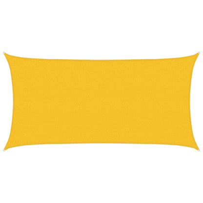 Sunshade Sail Yellow 2 x 6 m HDPE