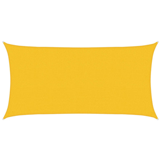 Sunshade Sail Yellow 2 x 6 m HDPE