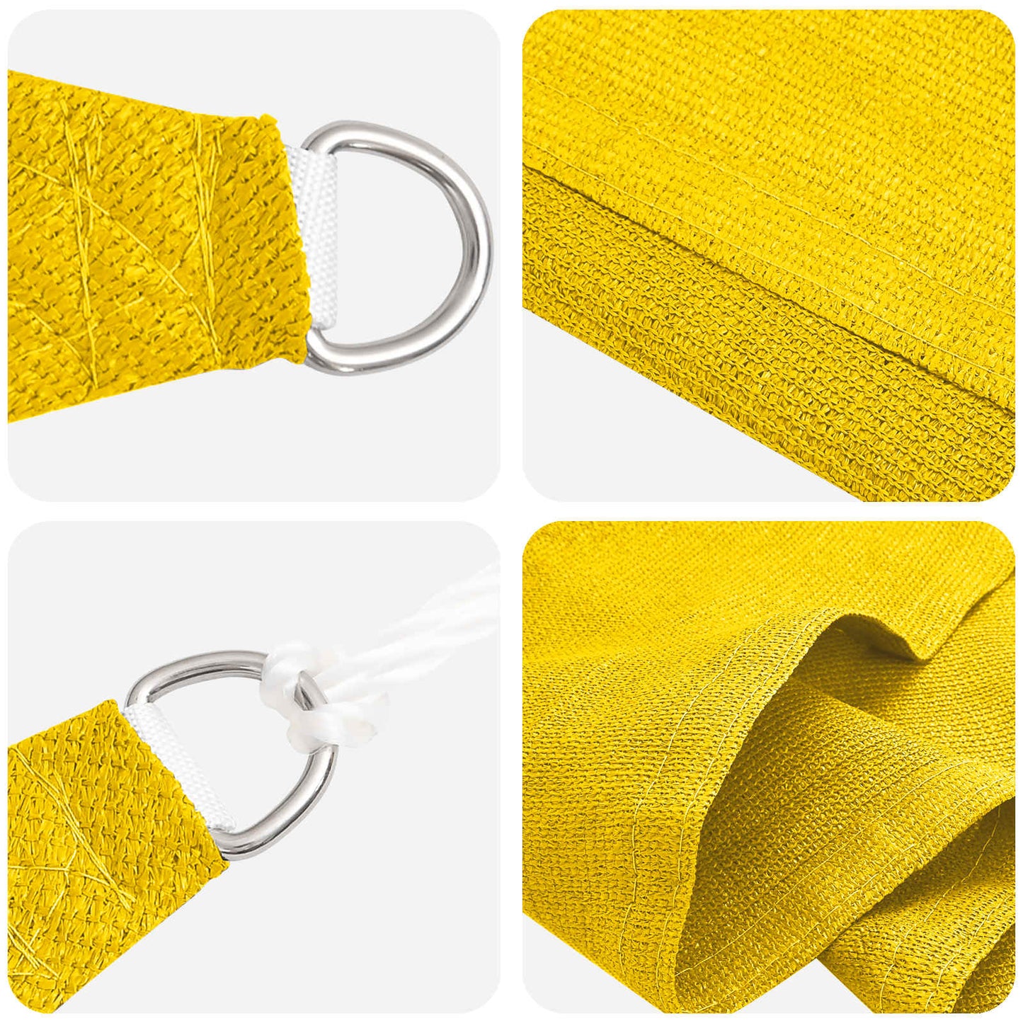 Sunshade Sail Yellow 2.5 x 6 m HDPE