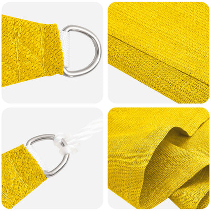 Sunshade Sail Yellow 7 x 5 x 5 m HDPE