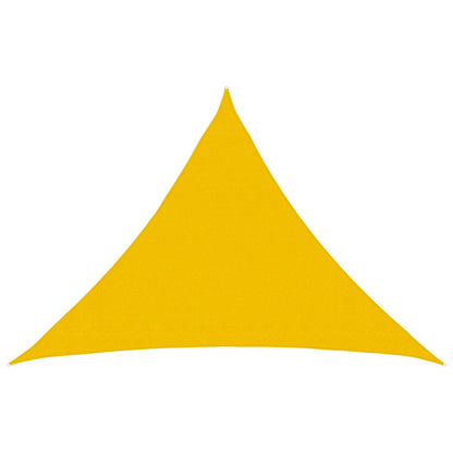 Sunshade Sail Yellow 7 x 5 x 5 m HDPE