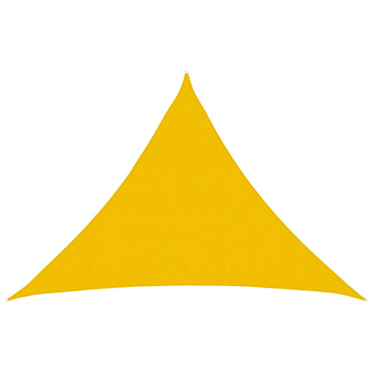 Sunshade Sail Yellow 7 x 5 x 5 m HDPE