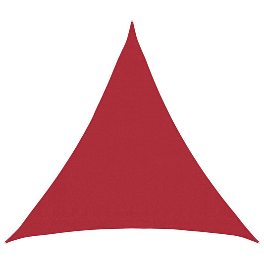 Sunshade Sail Red 2 x 2 x 2 m HDPE