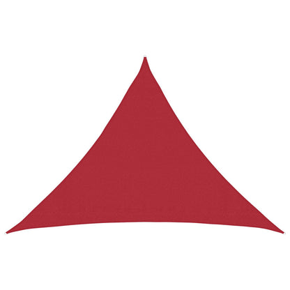 Sunshade Sail Red 7 x 5 x 5 m HDPE