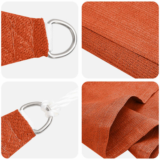 Sunshade Sail Orange 2 x 6 m HDPE