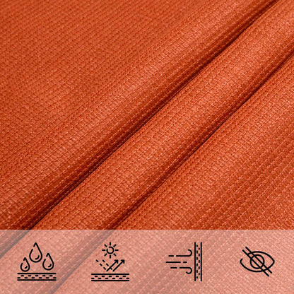 Sunshade Sail Orange 2.5 x 6 m HDPE