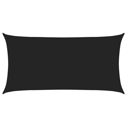 Sunshade Sail Black 2 x 6 m HDPE