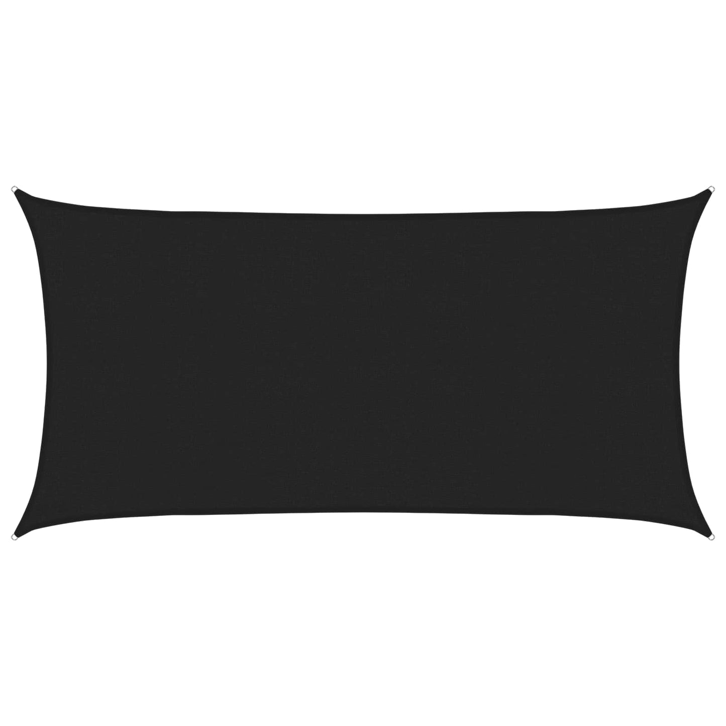Sunshade Sail Black 2.5 x 6 m HDPE