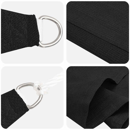 Sunshade Sail Black 7 x 5 x 5 m HDPE