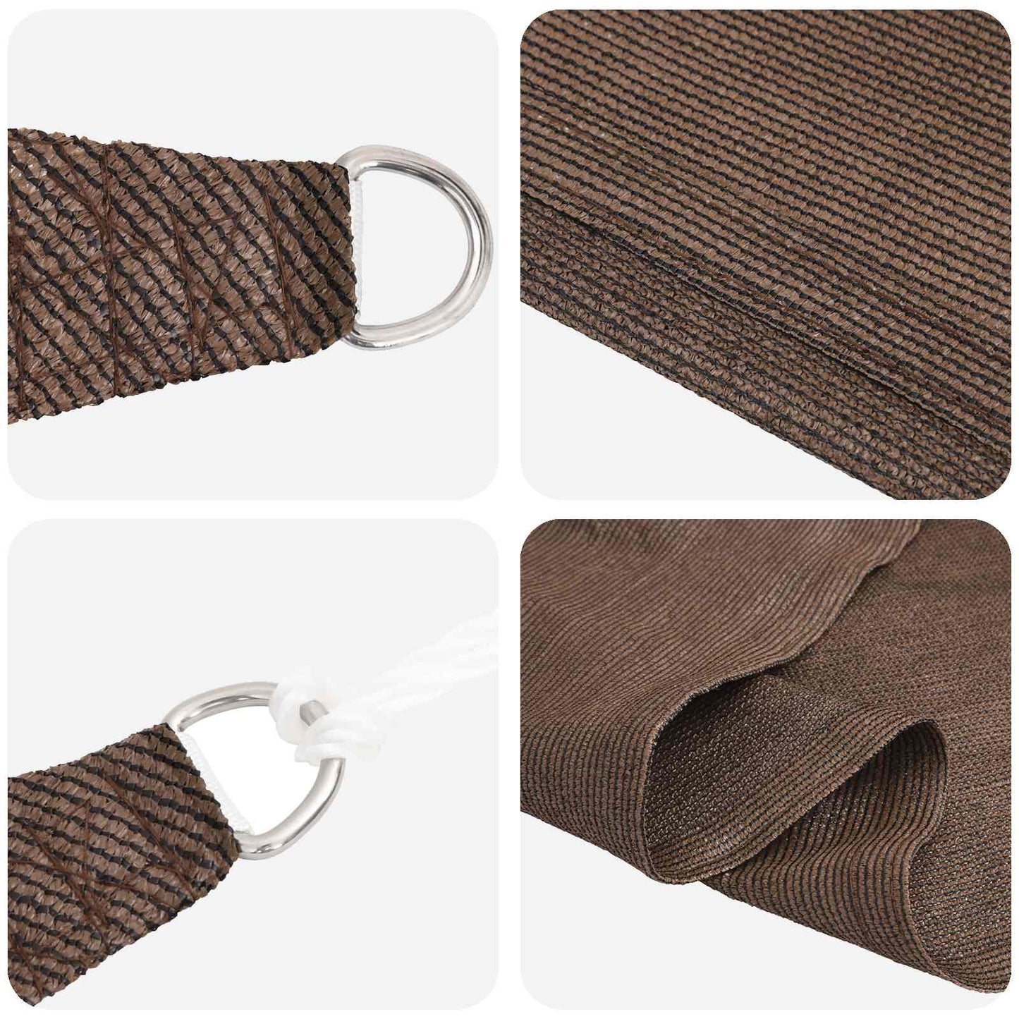 Sunshade Sail Brown 2.5 x 6 m HDPE