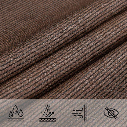 Sunshade Sail Brown 2 x 2 x 2 m HDPE