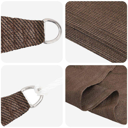 Sunshade Sail Brown 7 x 5 x 5 m HDPE