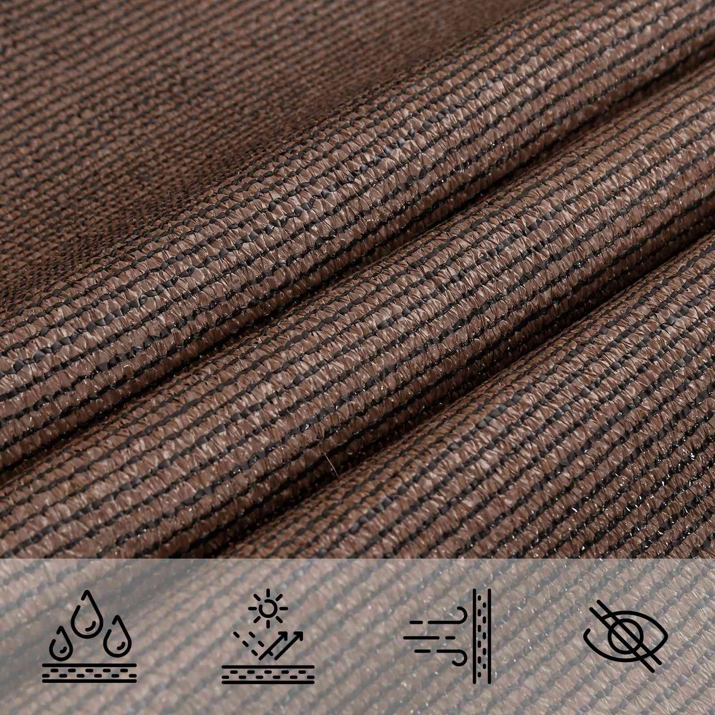 Sunshade Sail Brown 7 x 5 x 5 m HDPE