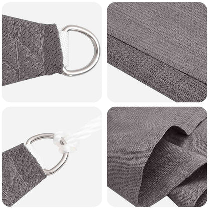 Sunshade Sail Light Grey 2 x 6 m HDPE