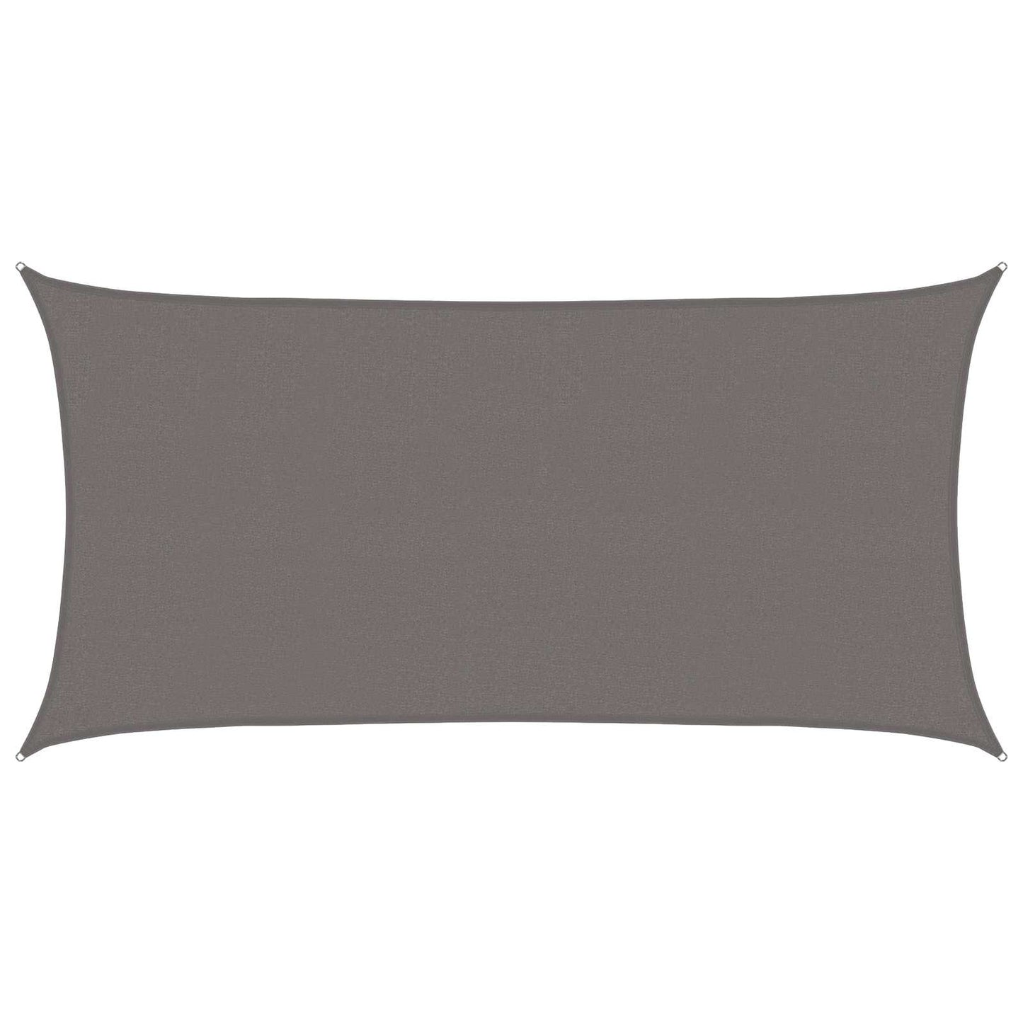 Sunshade Sail Light Grey 2 x 6 m HDPE