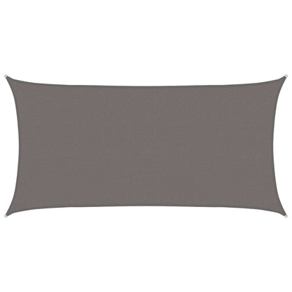 Sunshade Sail Light Grey 2 x 6 m HDPE