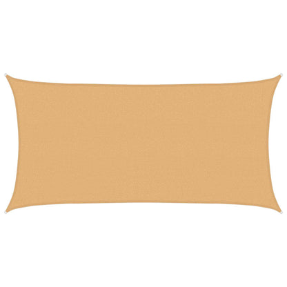 Sunshade Sail Sand 2 x 6 m HDPE