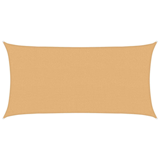 Sunshade Sail Sand 2.5 x 6 m HDPE