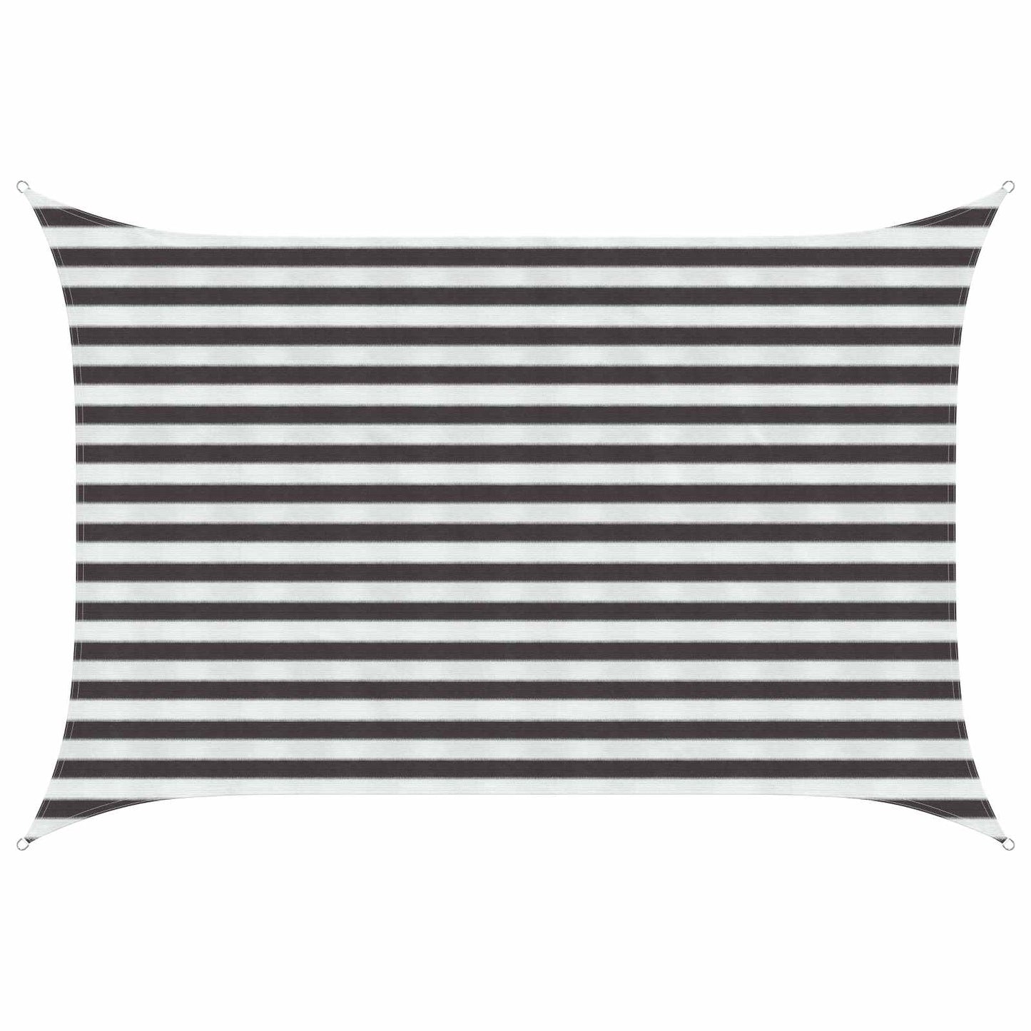 Sunshade Sail Anthracite and White 2 x 2.5 m HDPE