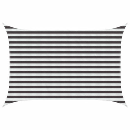 Sunshade Sail Anthracite and White 2 x 2.5 m HDPE