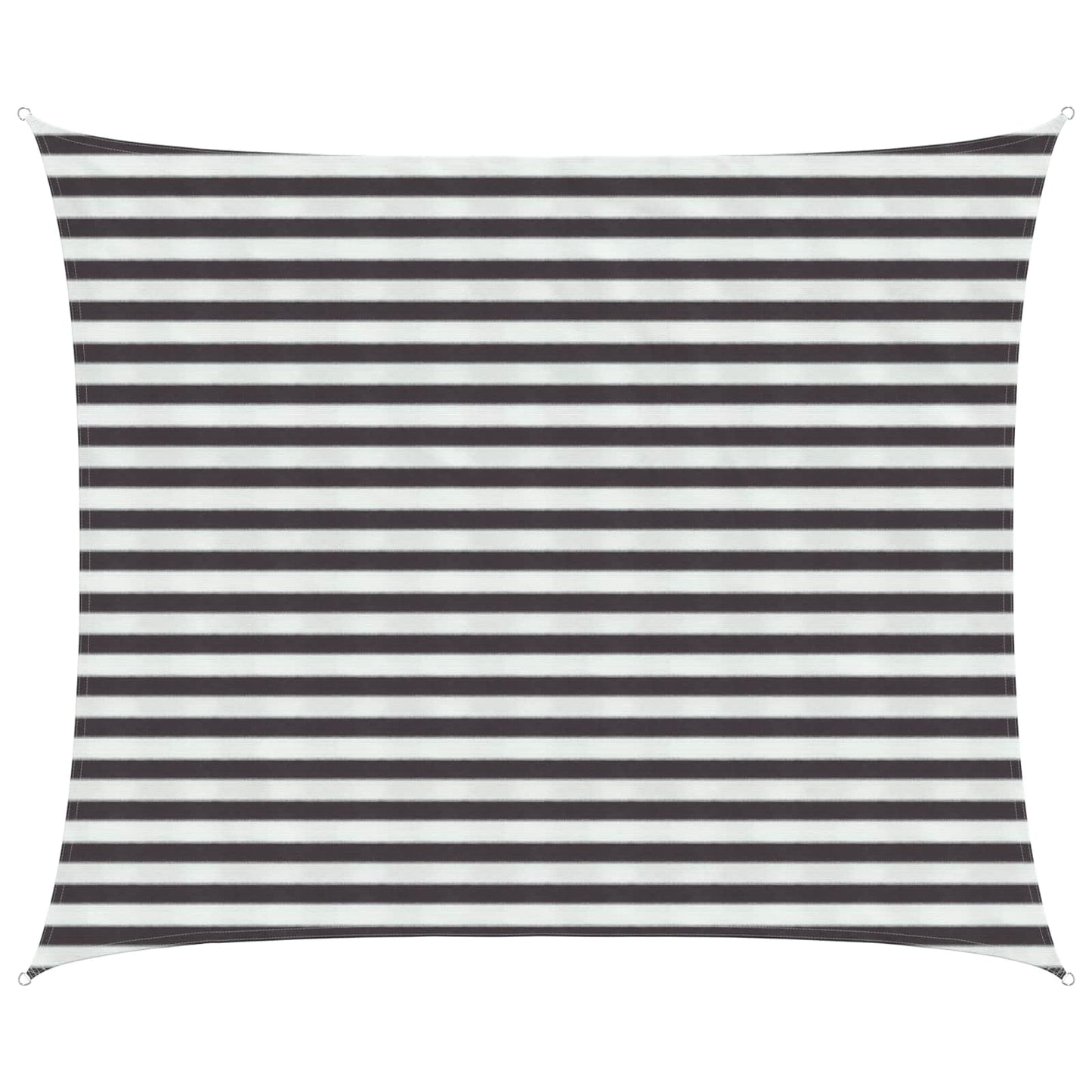 Sunshade Sail Anthracite and White 2.5 x 4 m HDPE