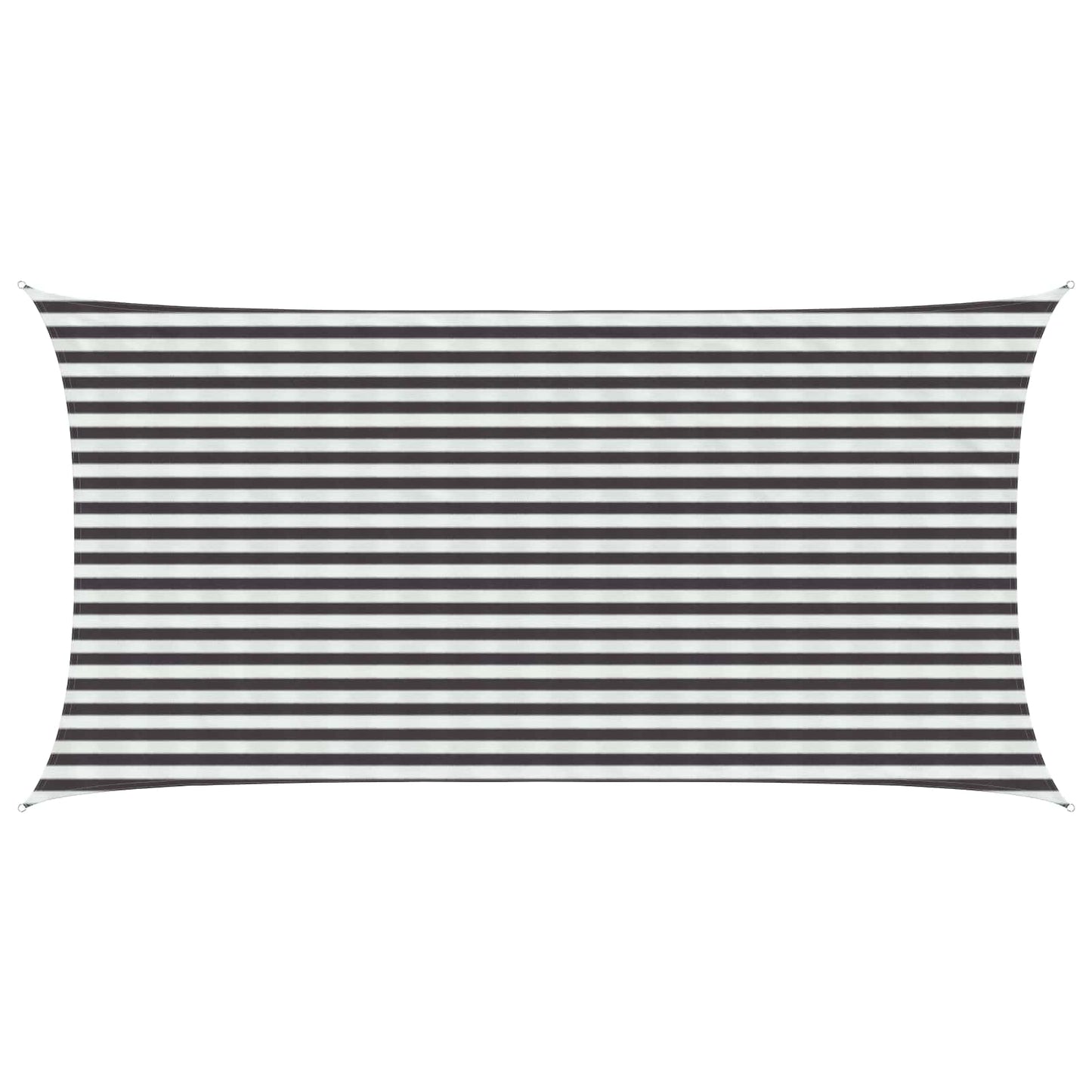 Sunshade Sail Anthracite and White 2.5 x 4.5 m HDPE