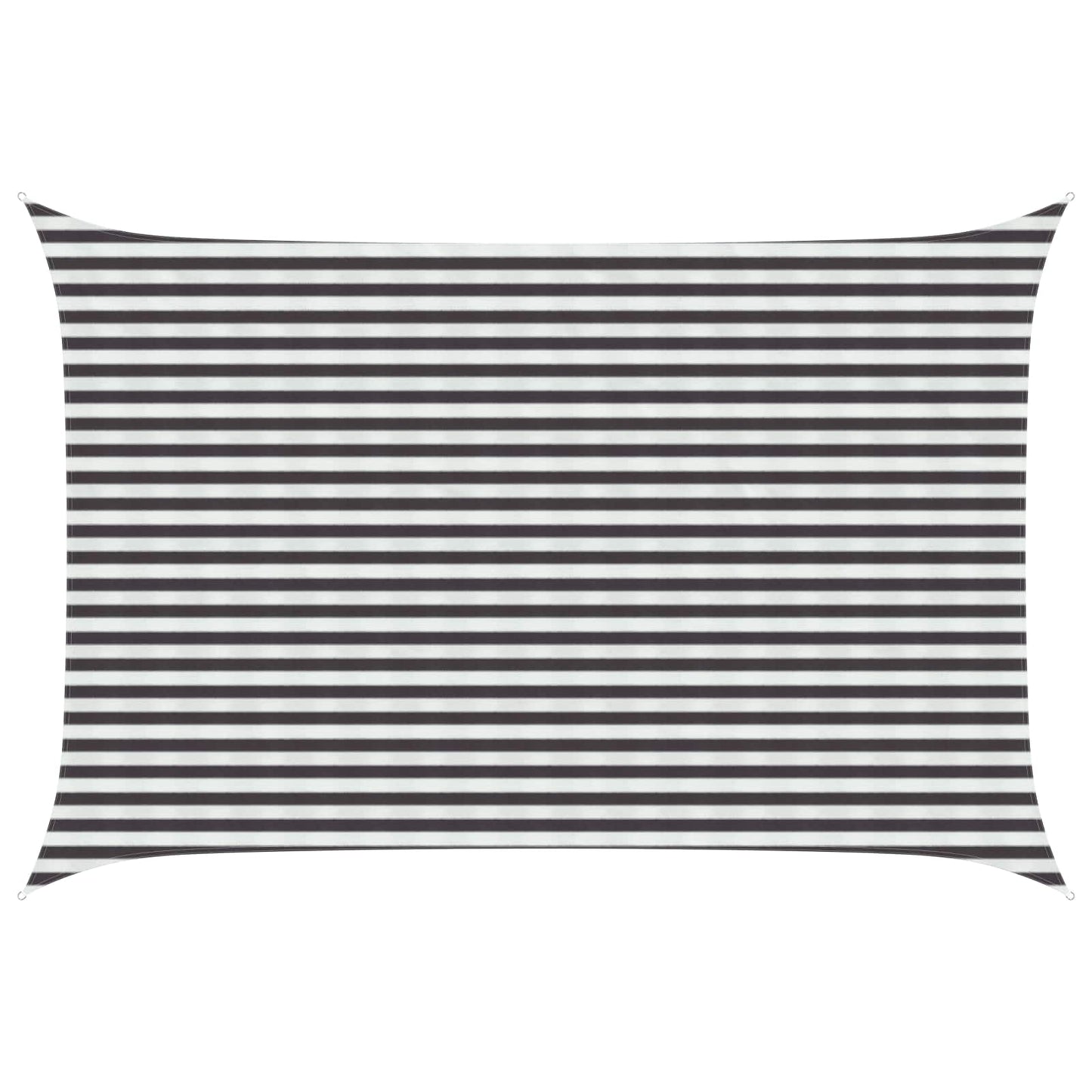 Sunshade Sail Anthracite and White 3 x 5 m HDPE