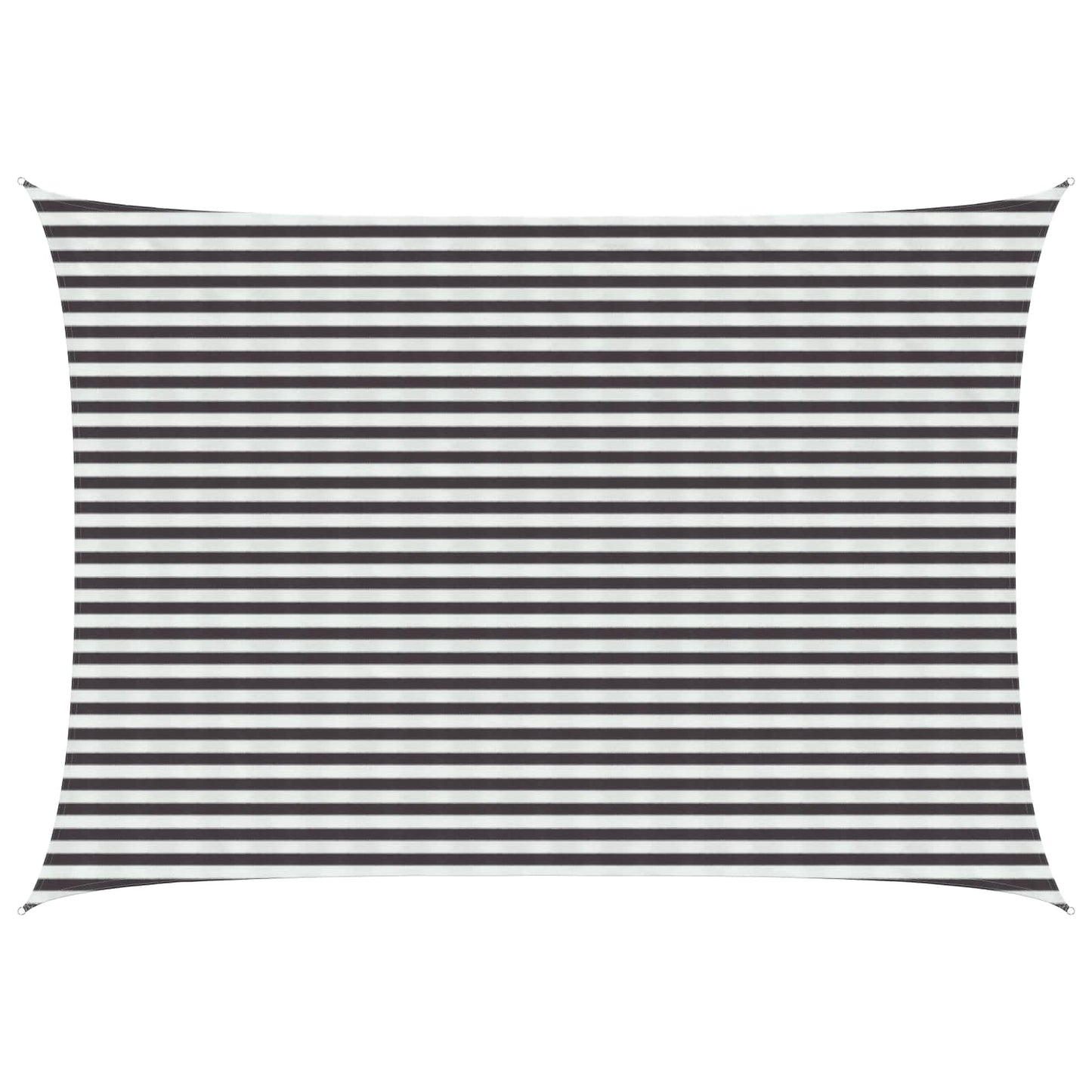 Sunshade Sail Anthracite and White 3.5 x 4.5 m HDPE
