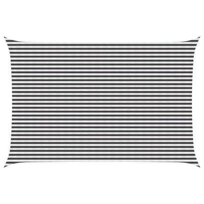 Sunshade Sail Anthracite and White 4 x 6 m HDPE
