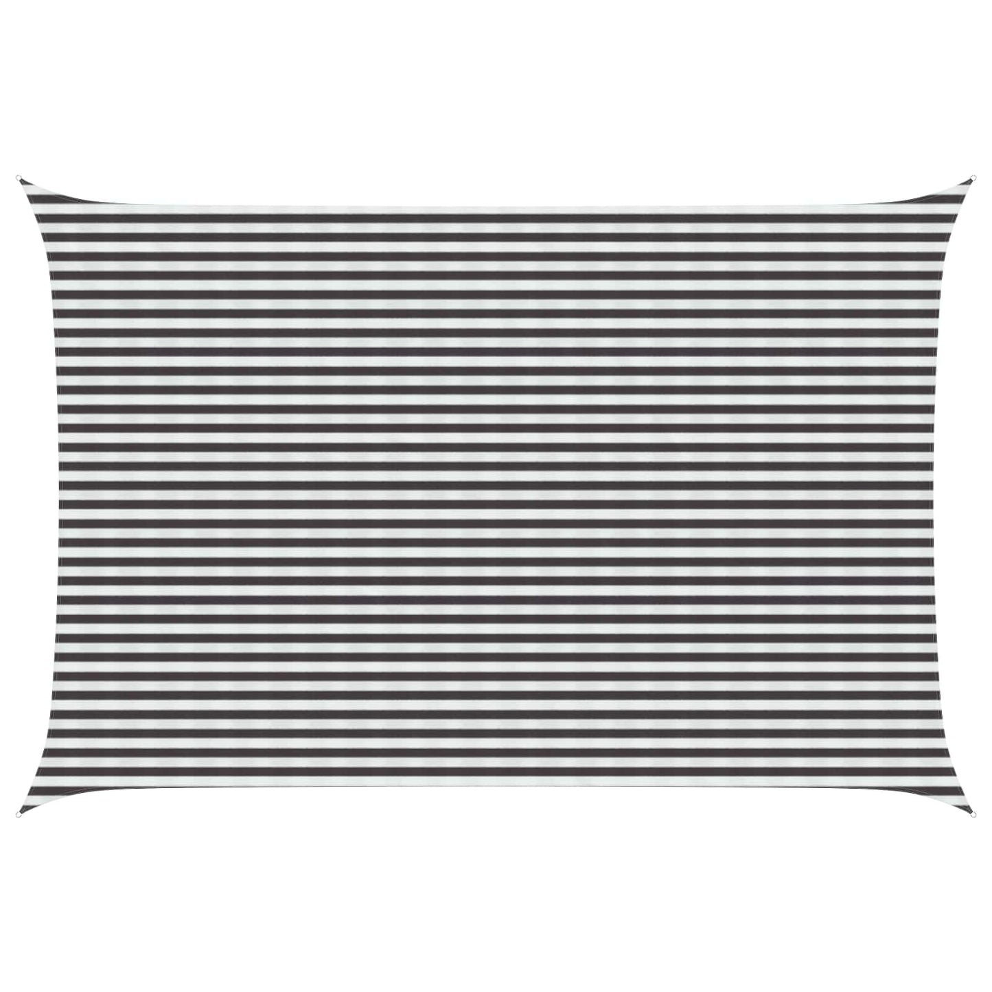 Sunshade Sail Anthracite and White 4 x 7 m HDPE