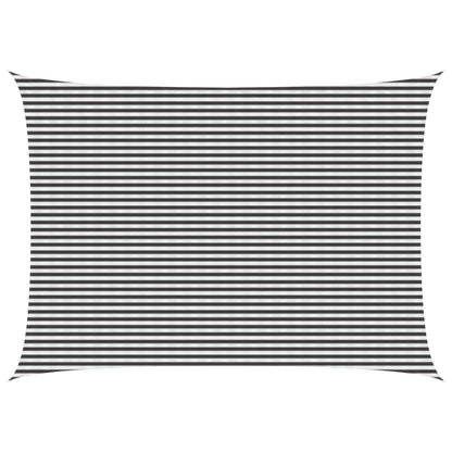 Sunshade Sail Anthracite and White 5 x 8 m HDPE