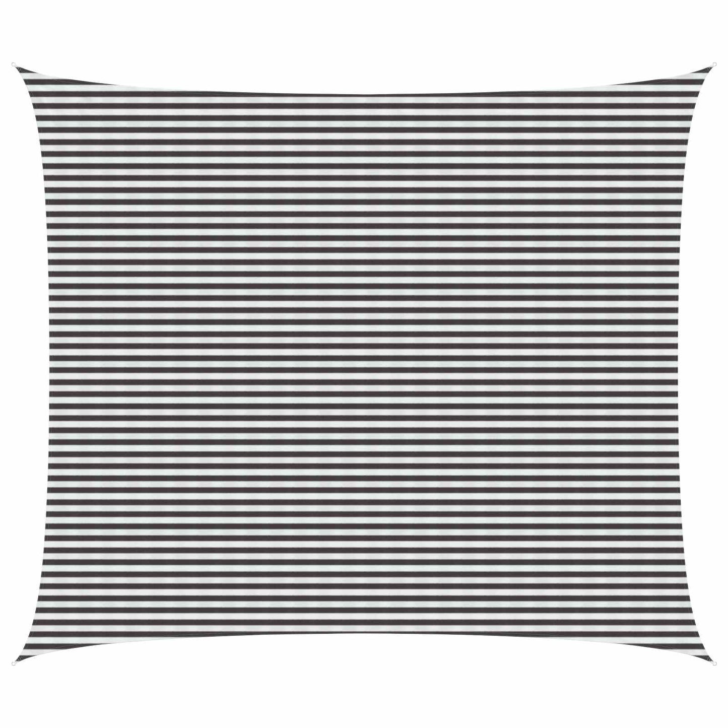 Sunshade Sail Anthracite and White 6 x 8 m HDPE