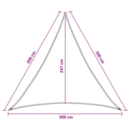 Sunshade Sail 3 x 3 x 3 m HDPE