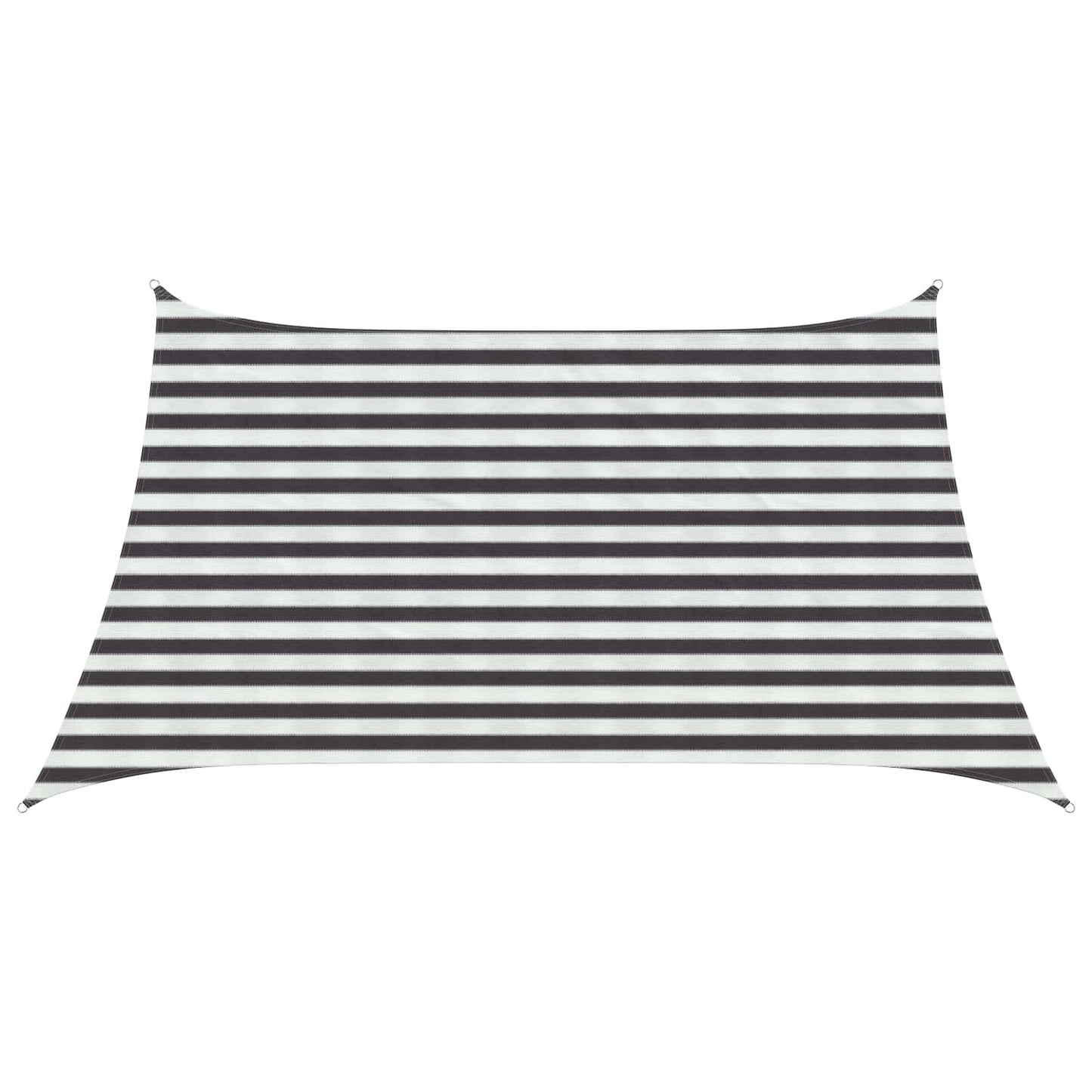 Sunshade Sail Anthracite and White 3 / 4 x 2 m HDPE