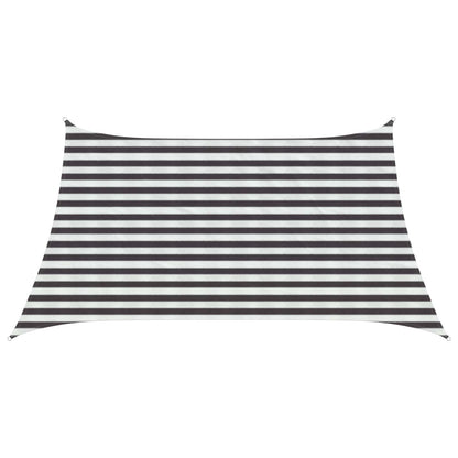 Sunshade Sail Anthracite and White 3 / 4 x 2 m HDPE