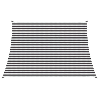 Sunshade Sail Anthracite and White 4 / 5 x 3 m HDPE