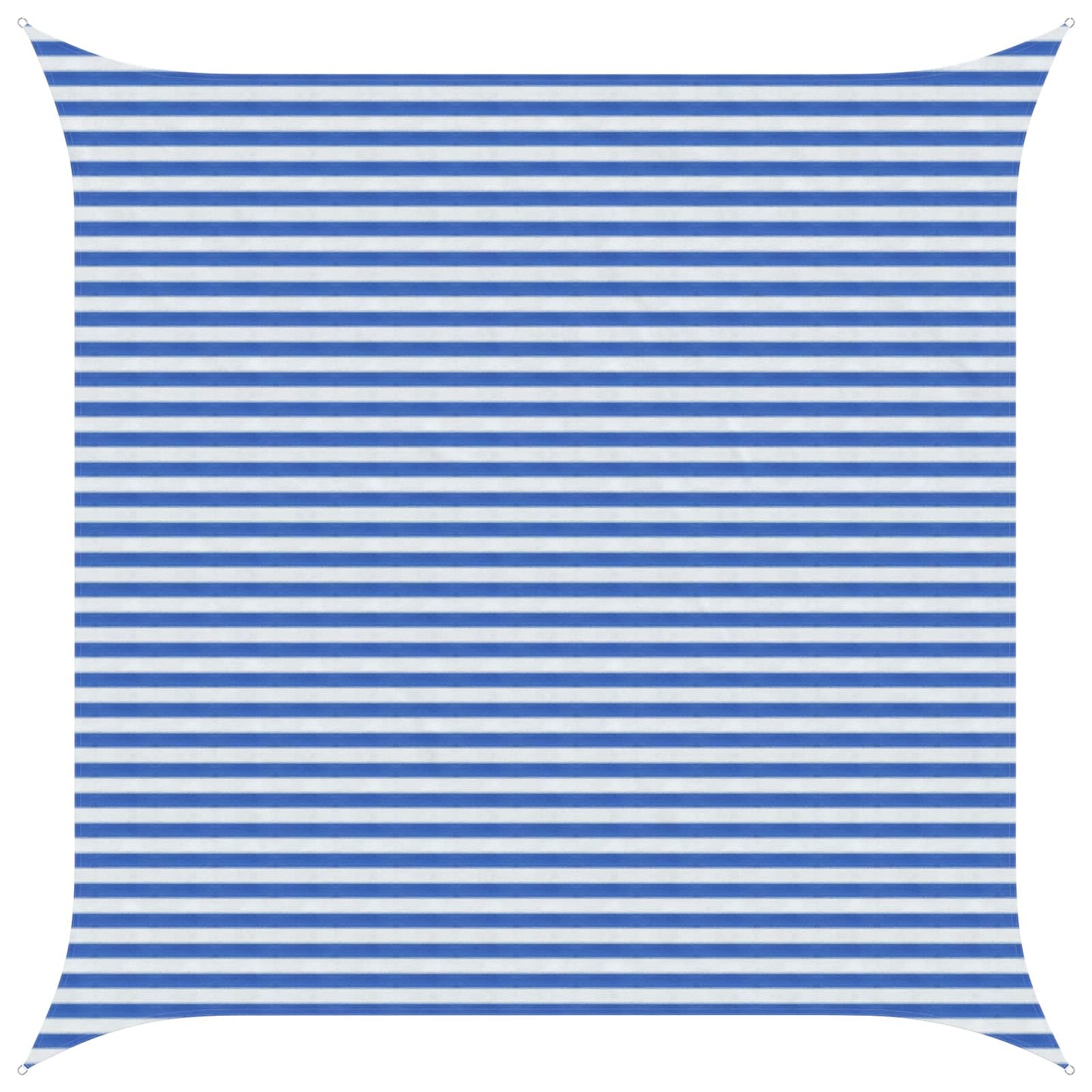 Sunshade Sail Blue and White 4.5 x 4.5 m HDPE