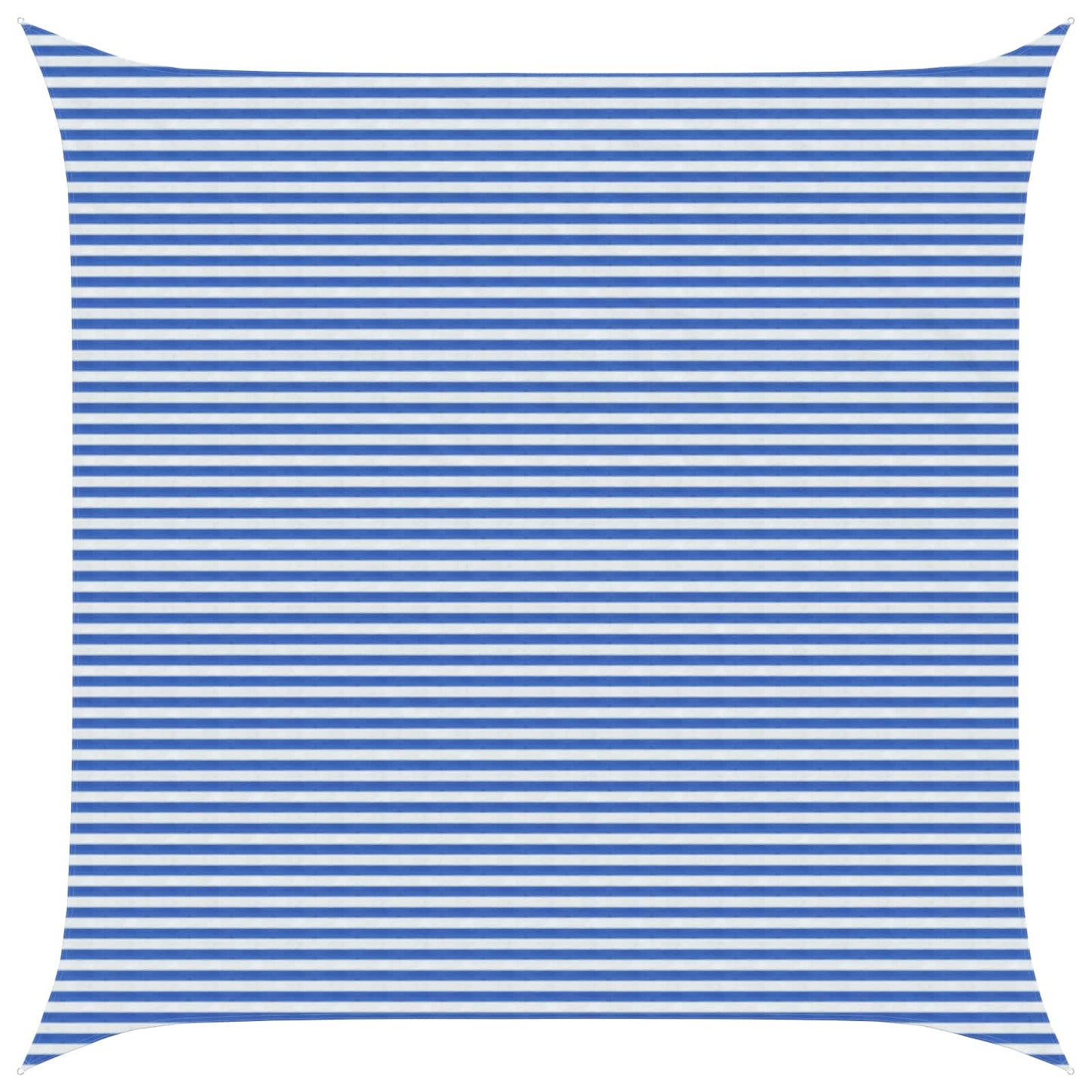 Sunshade Sail Blue and White 7 x 7 m HDPE