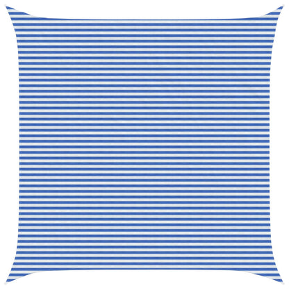 Sunshade Sail Blue and White 7 x 7 m HDPE