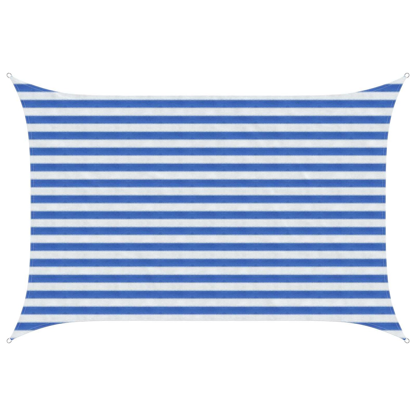 Sunshade Sail Blue and White 2 x 3.5 m HDPE