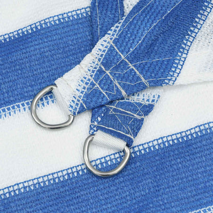 Sunshade Sail Blue and White 2.5 x 3.5 m HDPE