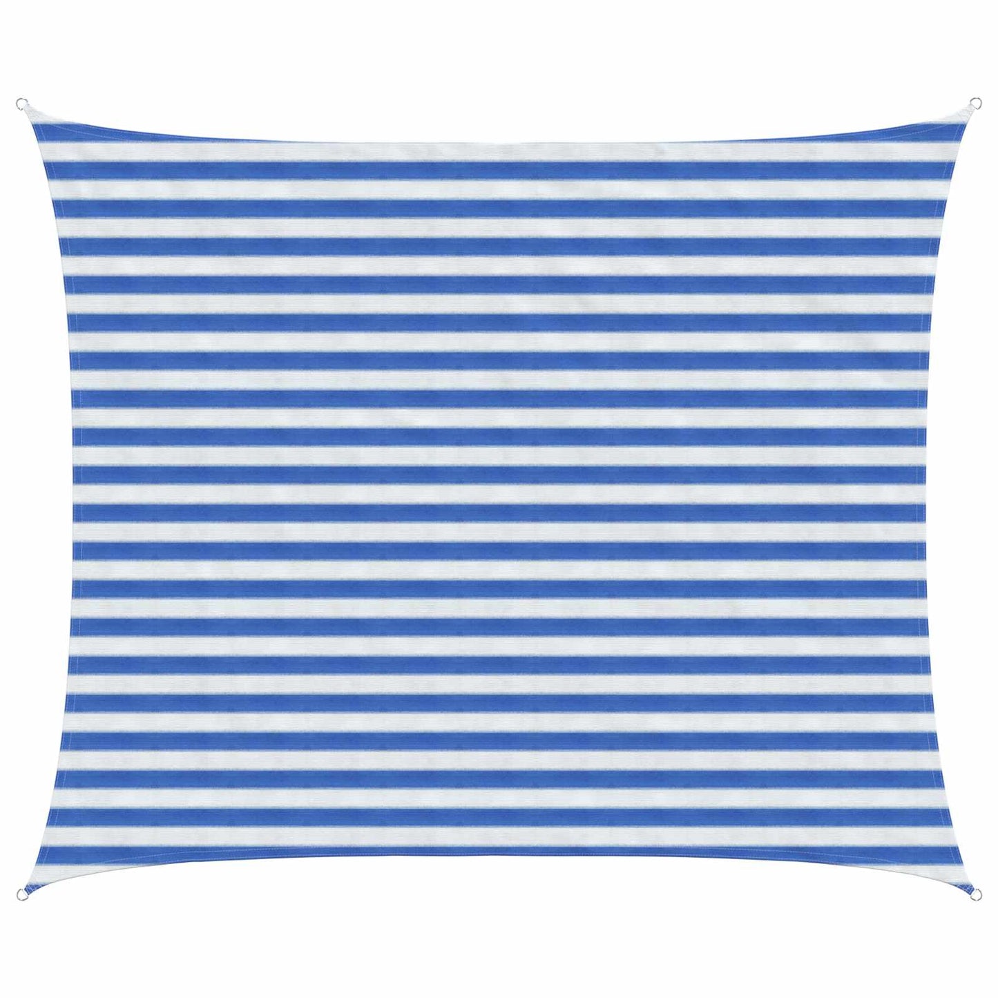 Sunshade Sail Blue and White 2.5 x 3.5 m HDPE