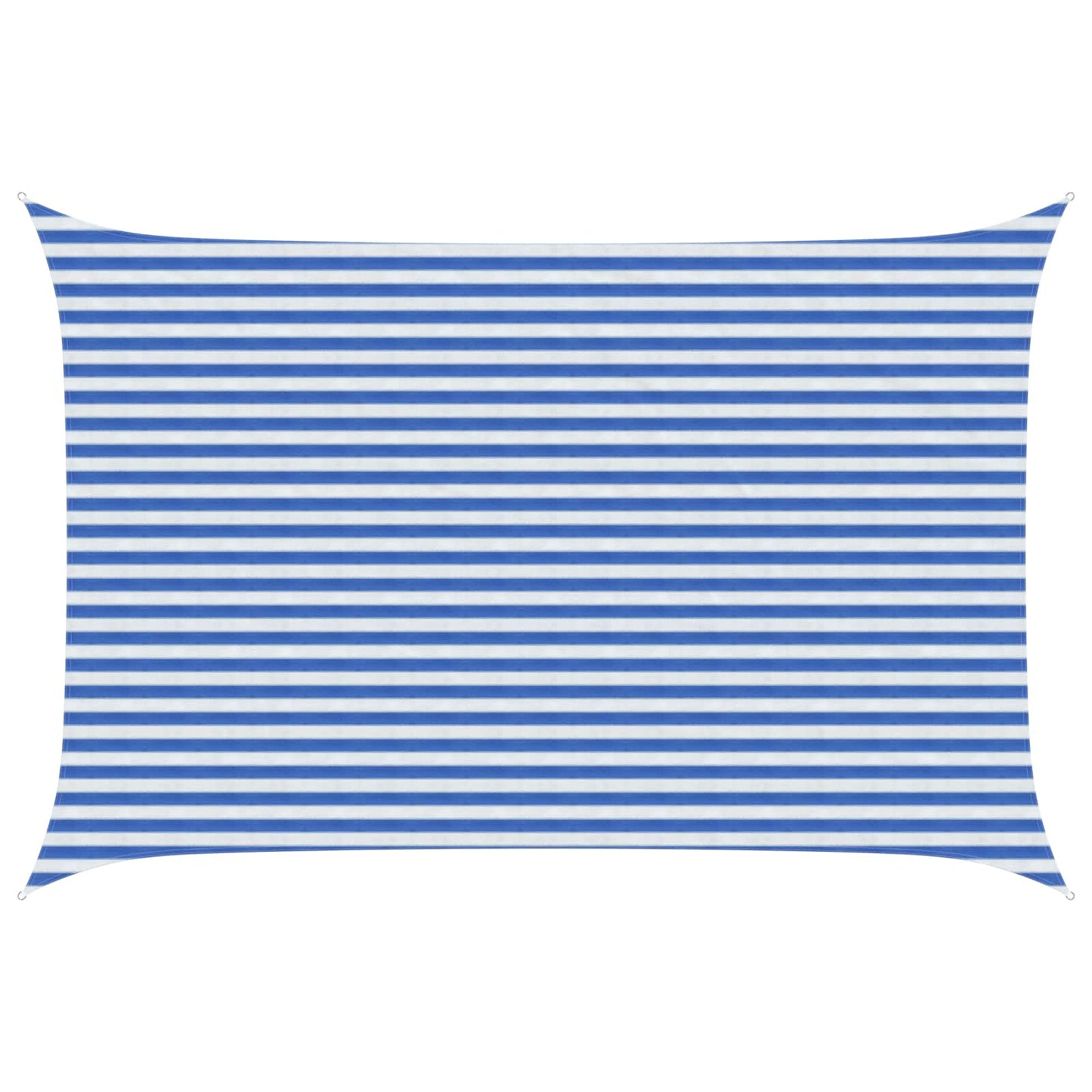 Sunshade Sail Blue and White 3 x 4.5 m HDPE