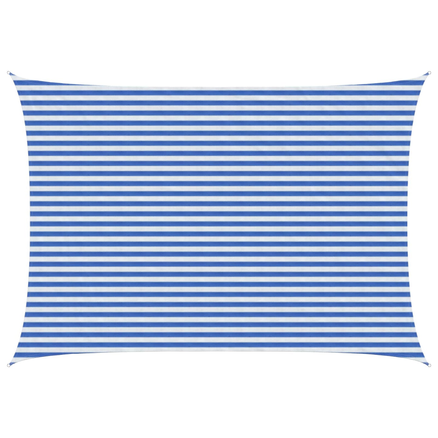 Sunshade Sail Blue and White 3.5 x 5 m HDPE