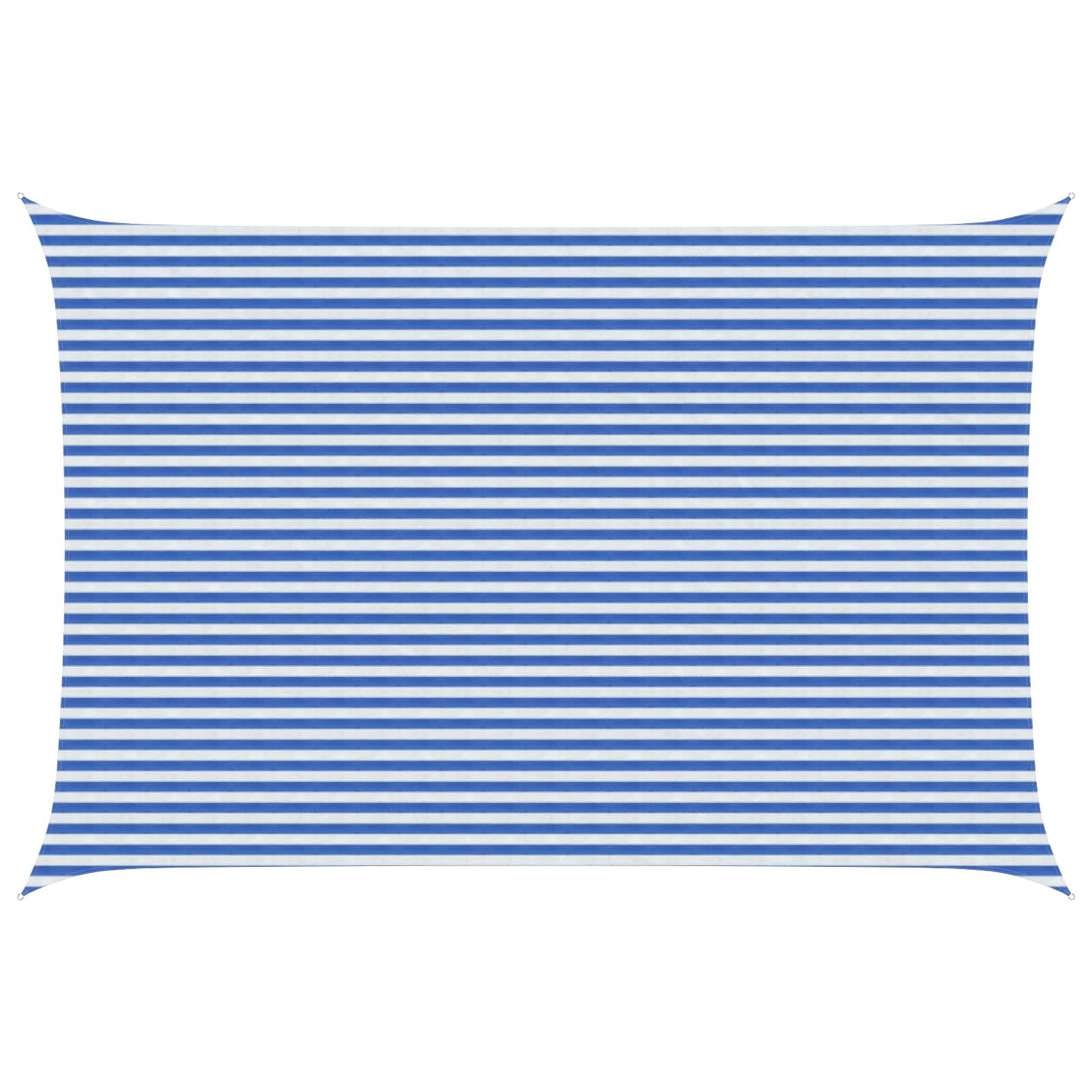 Sunshade Sail Blue and White 4 x 6 m HDPE