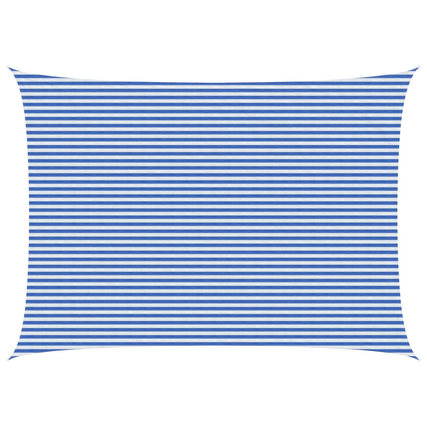 Sunshade Sail Blue and White 5 x 8 m HDPE